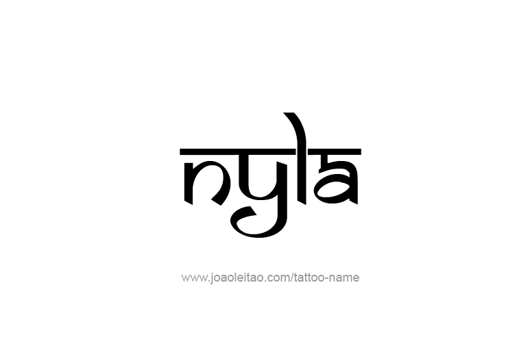 Tattoo Design Name Nyla   