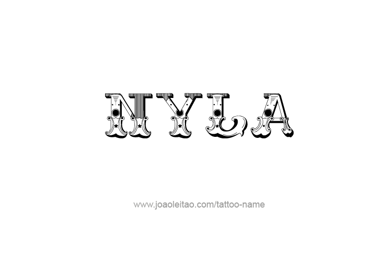 Tattoo Design Name Nyla   