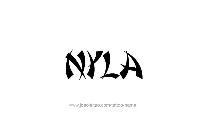 Tattoo Design Name Nyla
