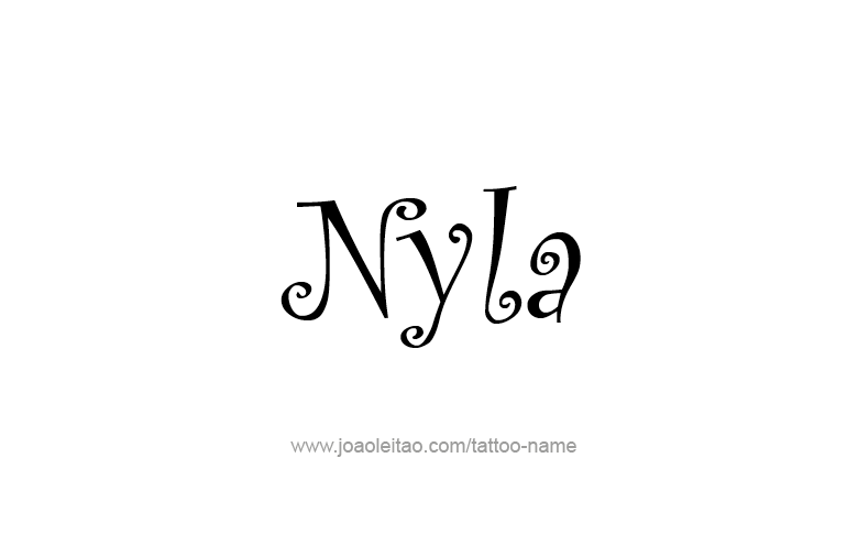 Tattoo Design Name Nyla   