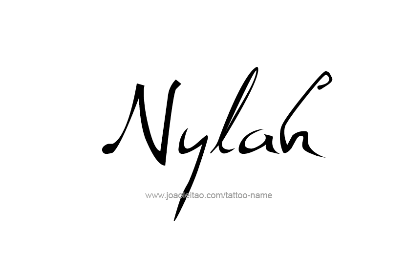 Tattoo Design Name Nylah   