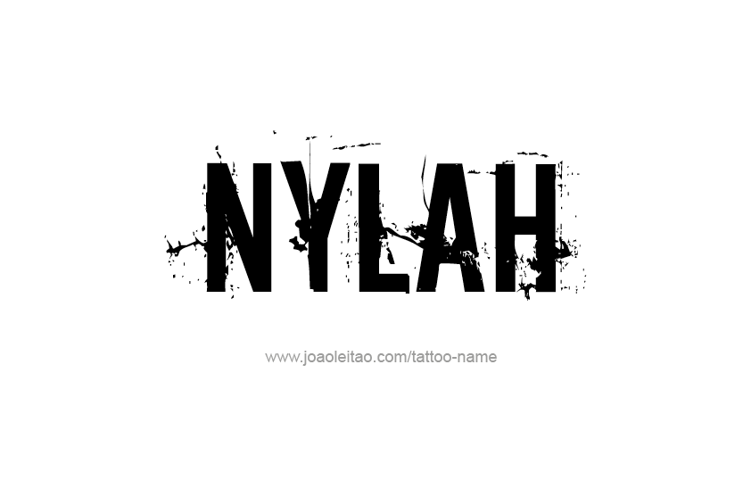 Tattoo Design Name Nylah   