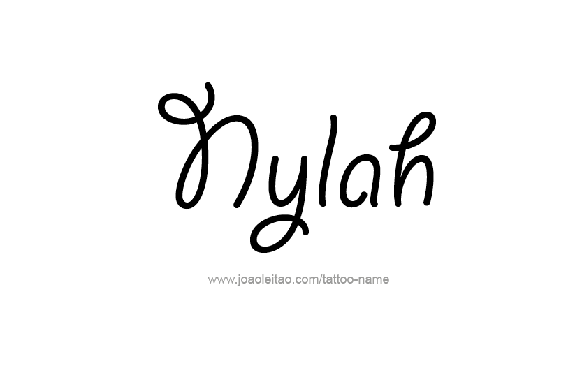 Tattoo Design Name Nylah   