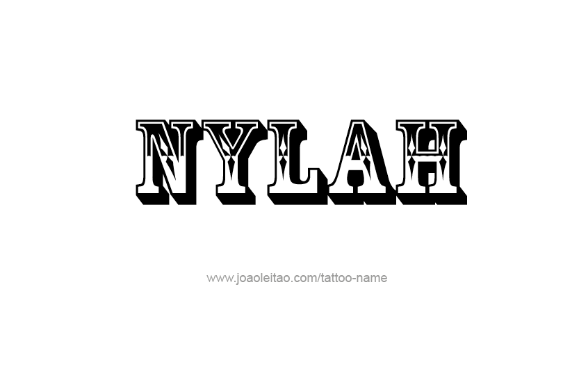 Tattoo Design Name Nylah   