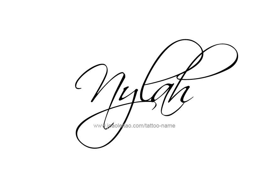 Tattoo Design Name Nylah   