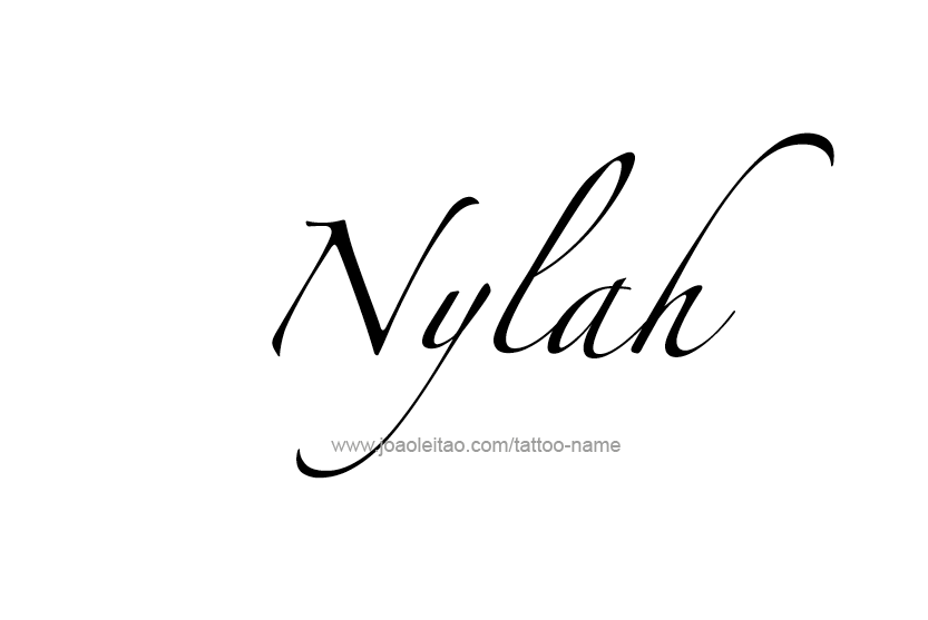 Tattoo Design Name Nylah   