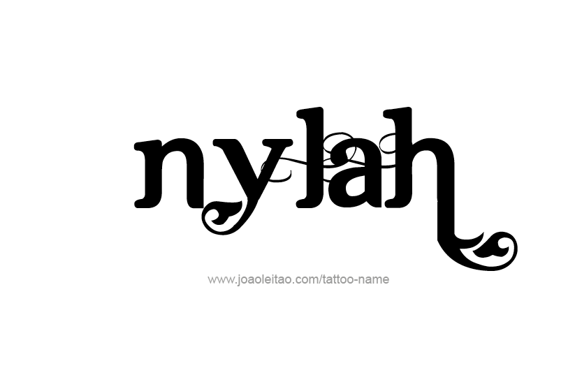 Tattoo Design Name Nylah   