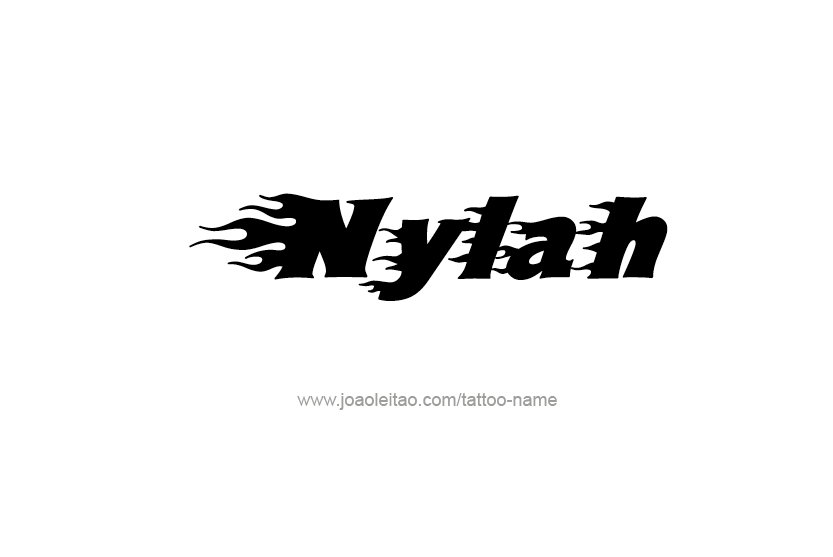 Tattoo Design Name Nylah   