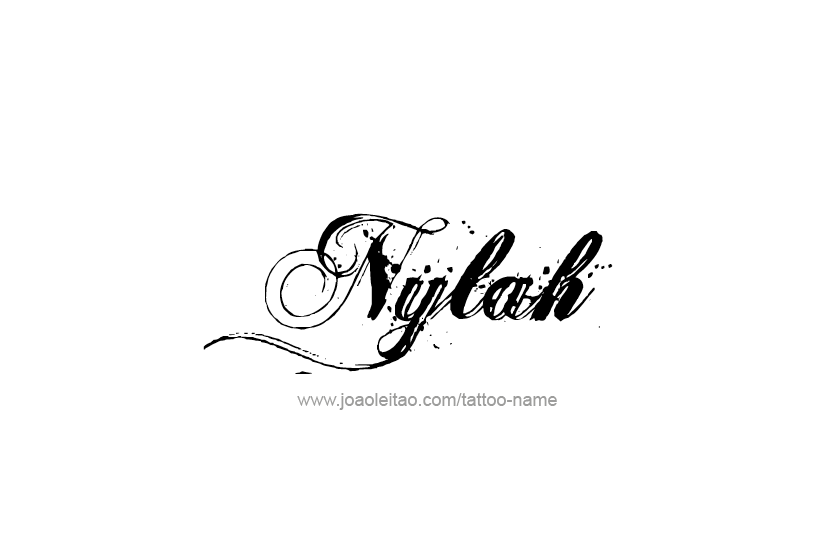 Tattoo Design Name Nylah   