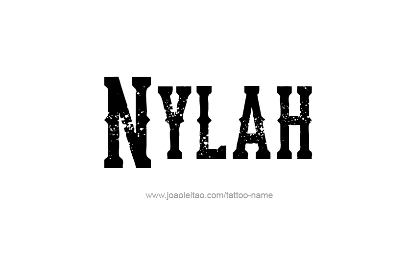 Tattoo Design Name Nylah   