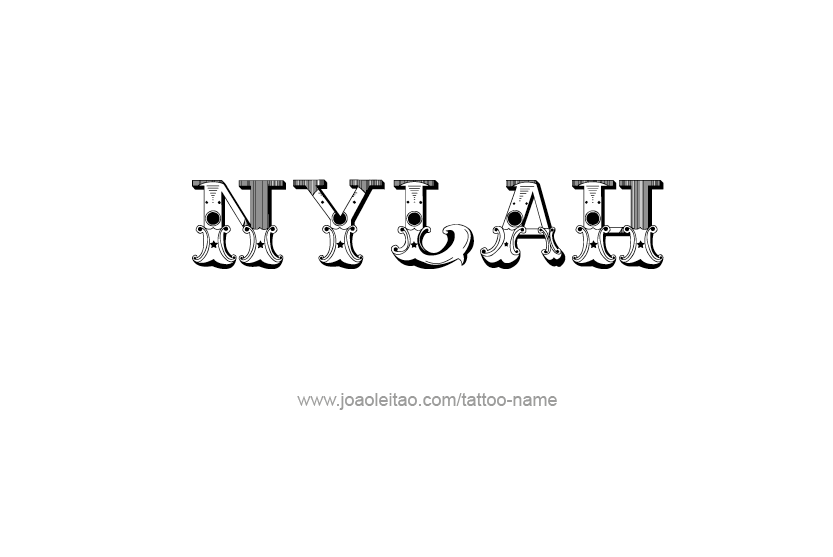 Tattoo Design Name Nylah   