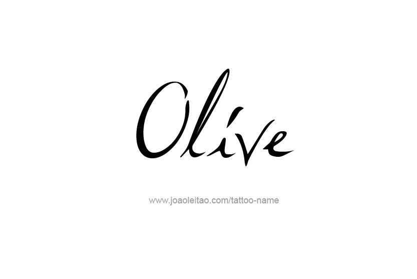 Tattoo Design Name Olive   