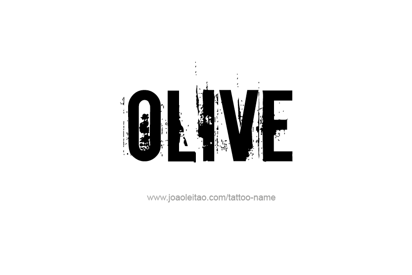 Tattoo Design Name Olive   