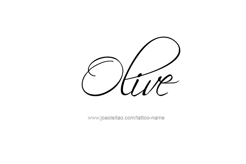 Tattoo Design Name Olive   