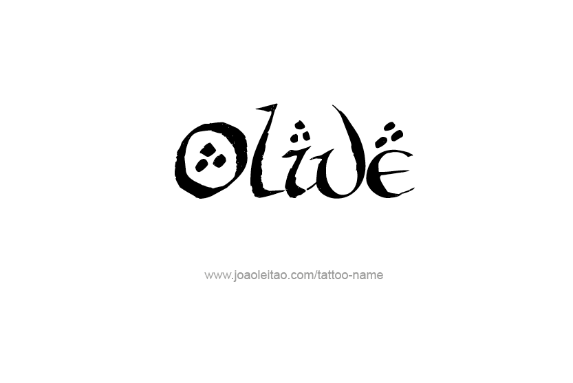 Tattoo Design Name Olive   