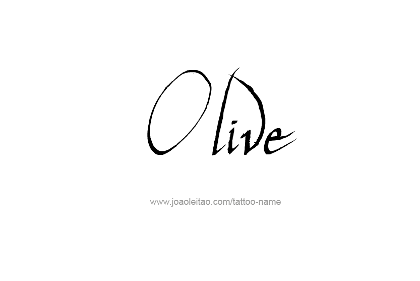 Tattoo Design Name Olive   