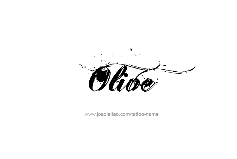 Tattoo Design Name Olive   