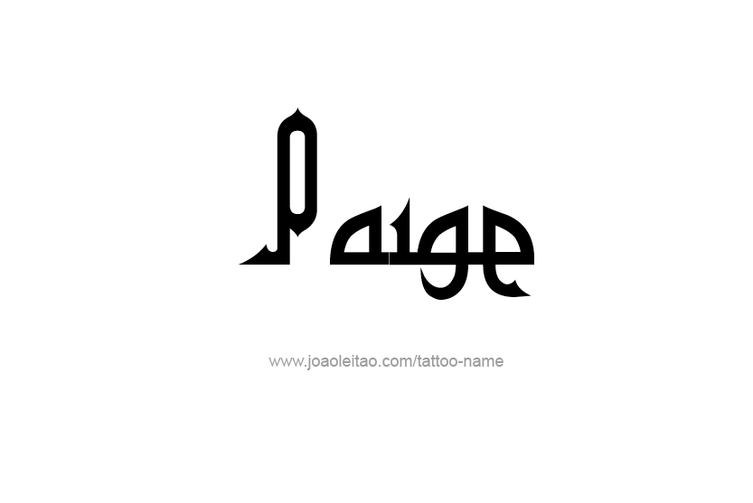 Tattoo Design Name Paige   