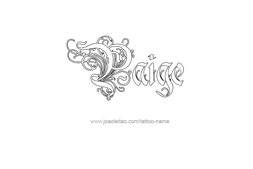 Tattoo Design Name Paige   