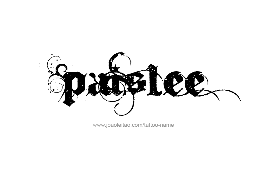 Tattoo Design Name Paislee   