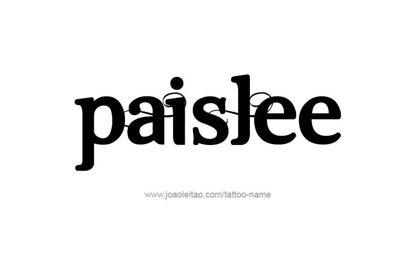 Tattoo Design Name Paislee   