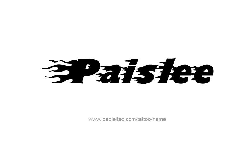 Tattoo Design Name Paislee   