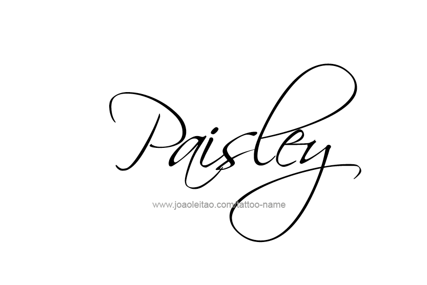 Tattoo Design Name Paisley   