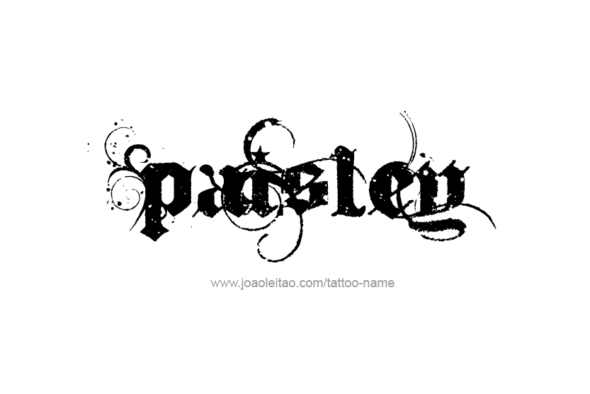 Tattoo Design Name Paisley   