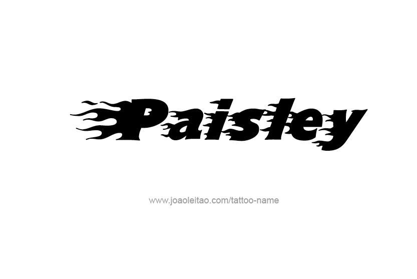 Tattoo Design Name Paisley   