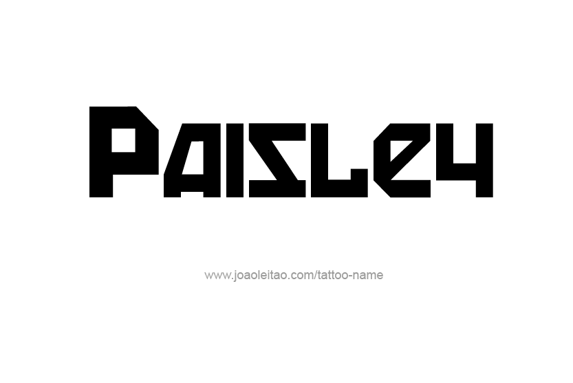 Tattoo Design Name Paisley   