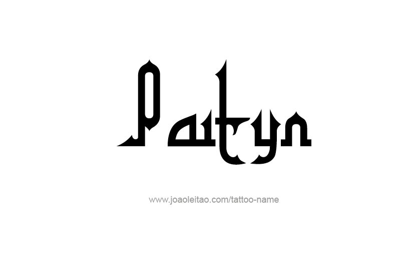 Tattoo Design Name Paityn   