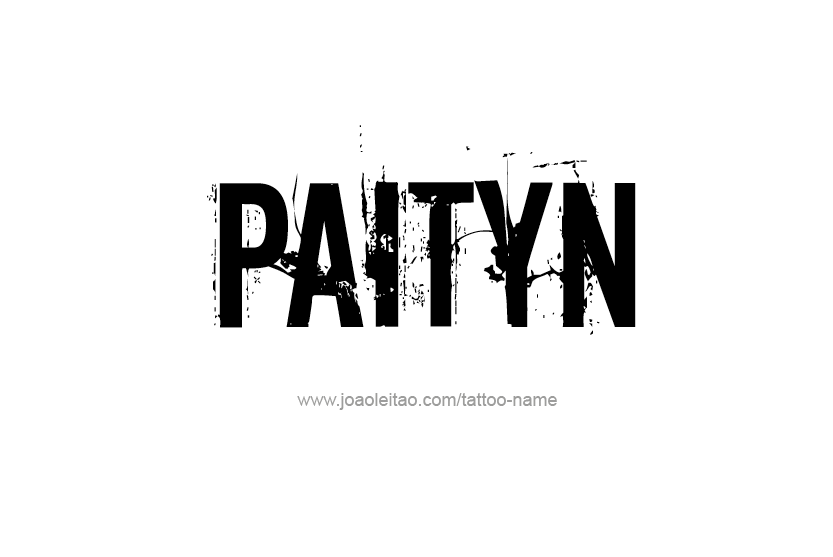 Tattoo Design Name Paityn   