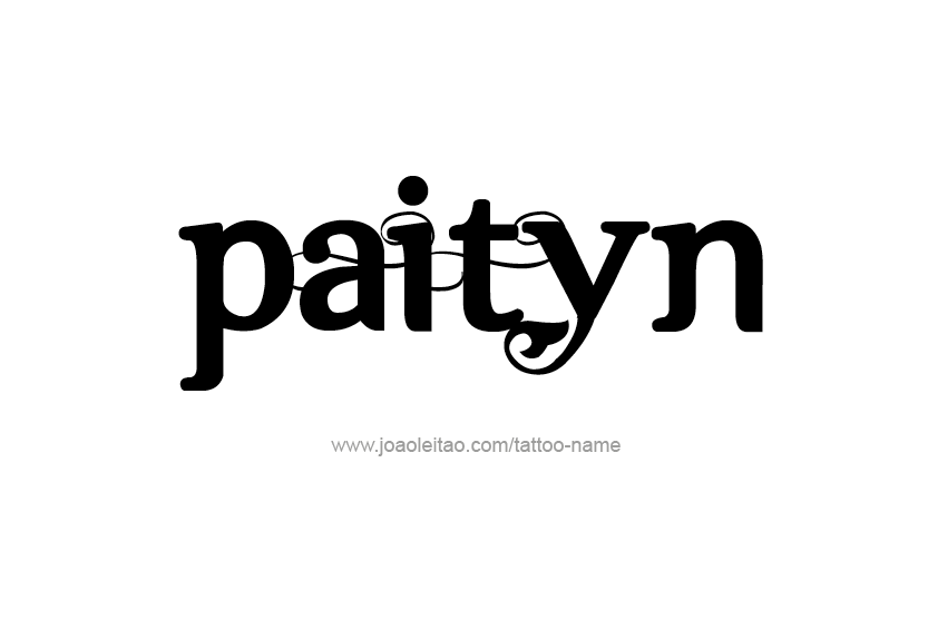 Tattoo Design Name Paityn   