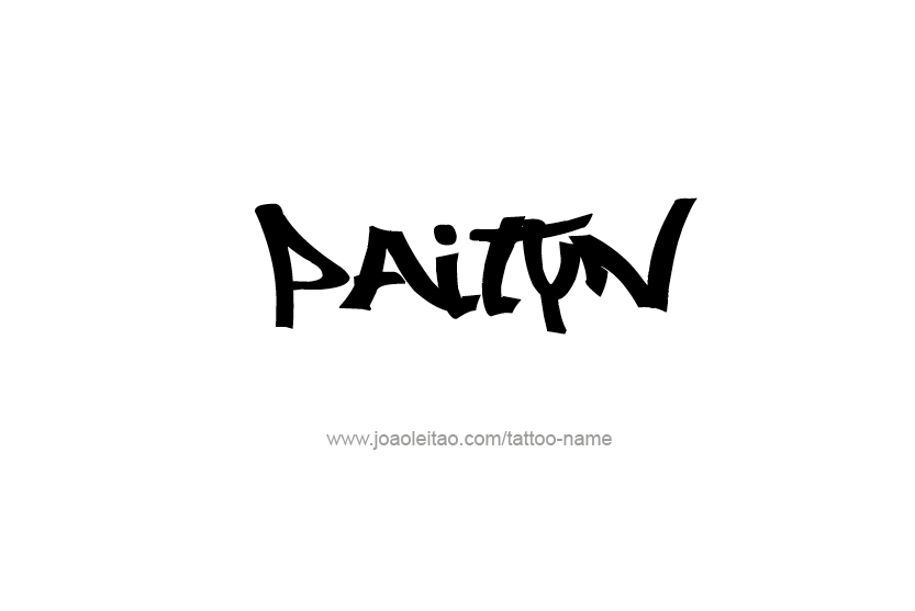 Tattoo Design Name Paityn   