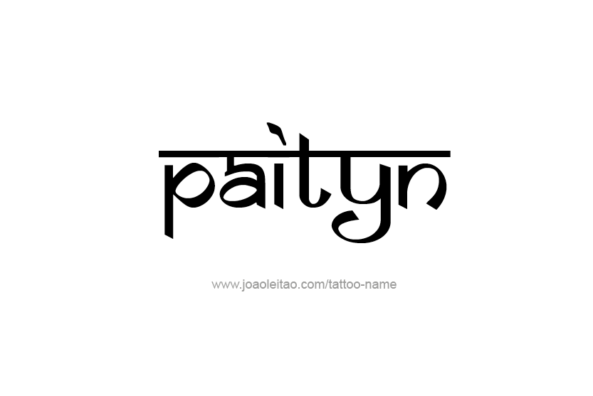 Tattoo Design Name Paityn   