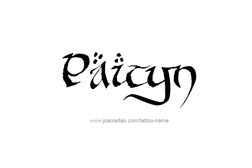 Tattoo Design Name Paityn   