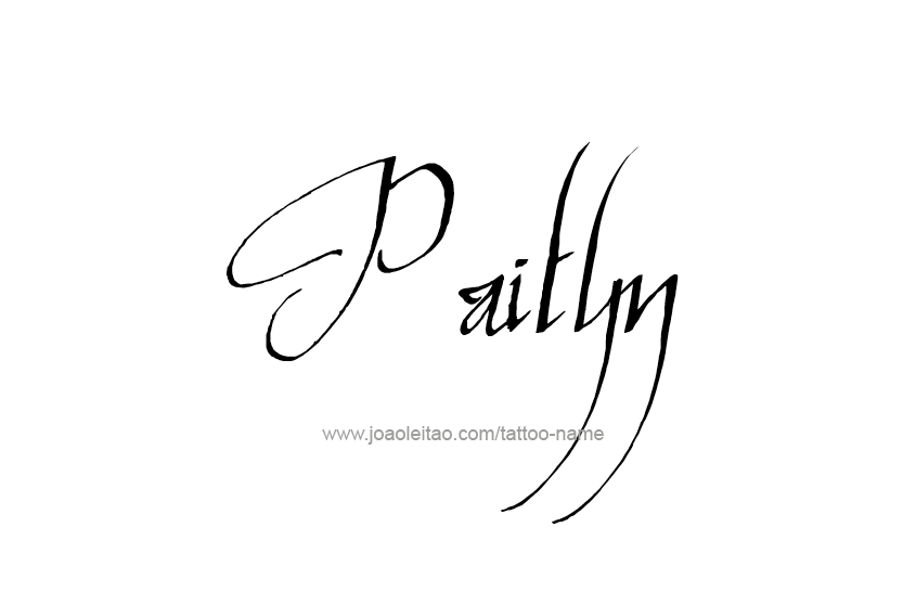 Tattoo Design Name Paityn   