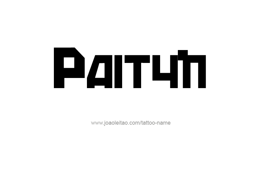 Tattoo Design Name Paityn   