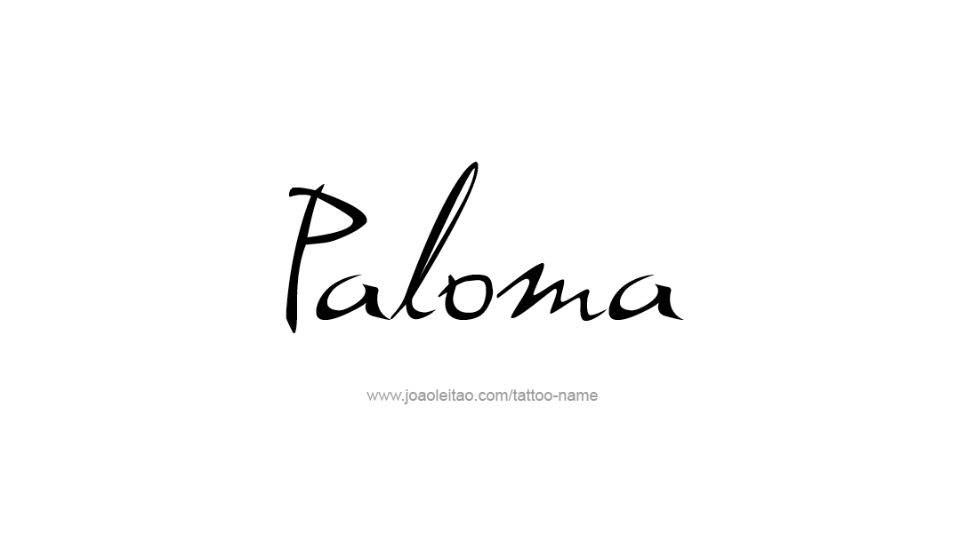 Tattoo Design Name Paloma   