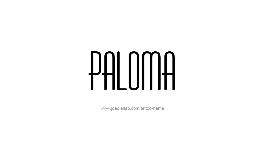 Tattoo Design Name Paloma   