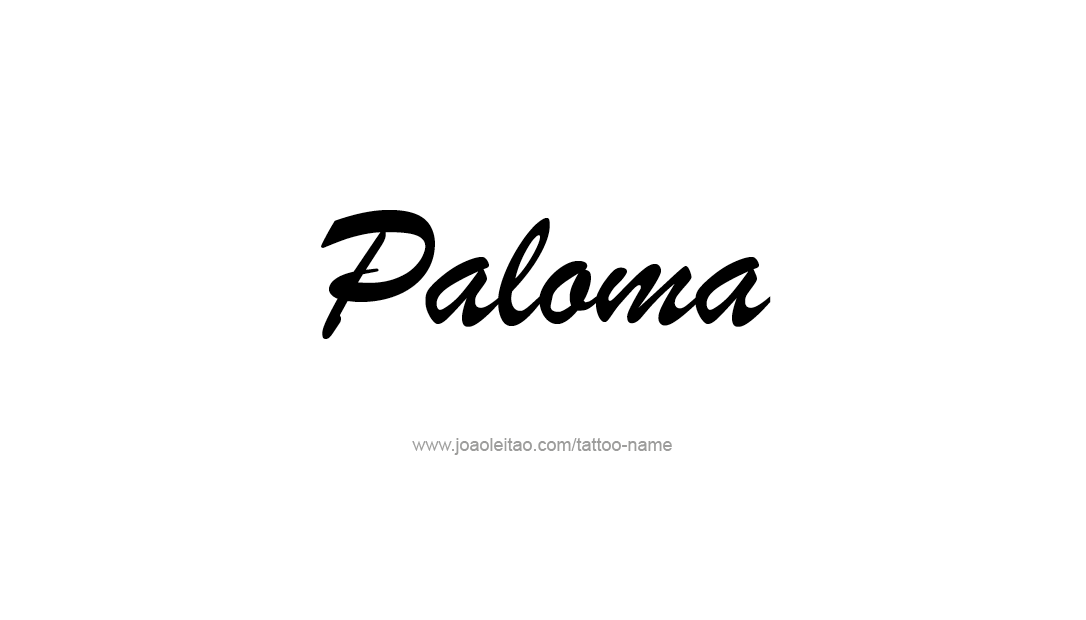 Tattoo Design Name Paloma   