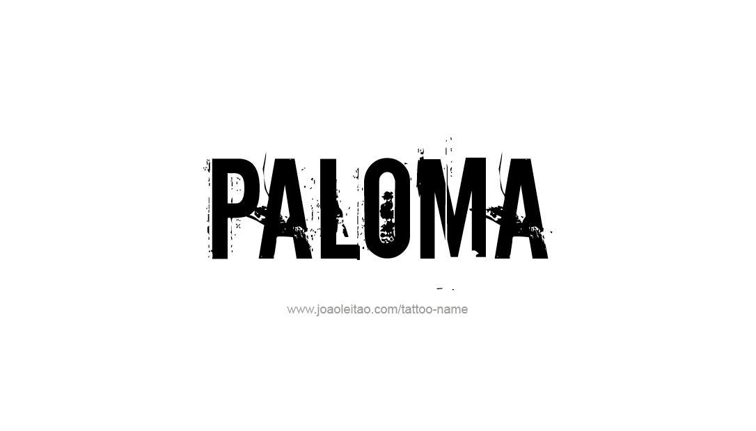 Tattoo Design Name Paloma   