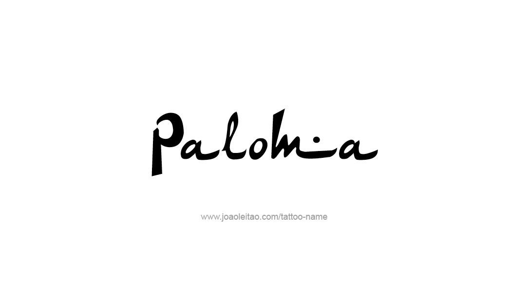 Tattoo Design Name Paloma   