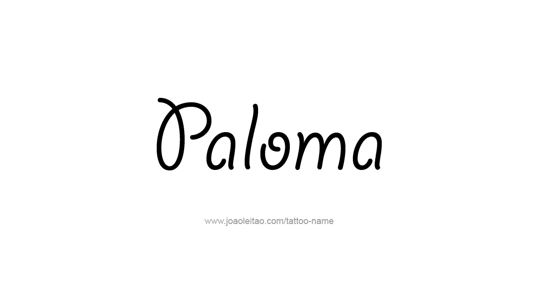 Tattoo Design Name Paloma   