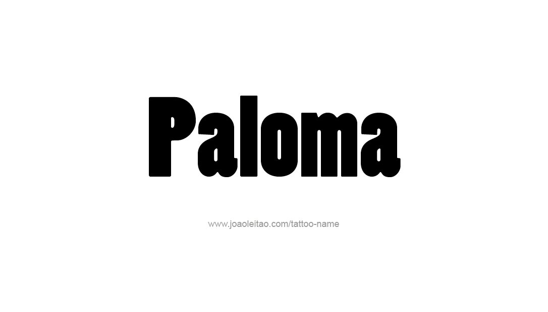 Tattoo Design Name Paloma   