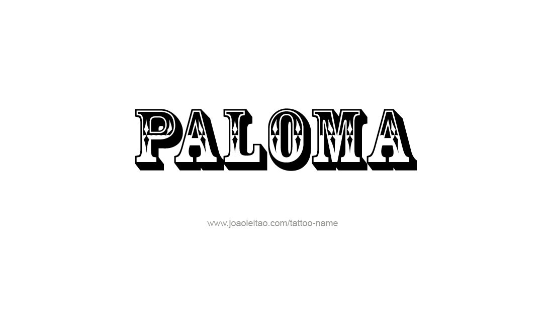 Tattoo Design Name Paloma   