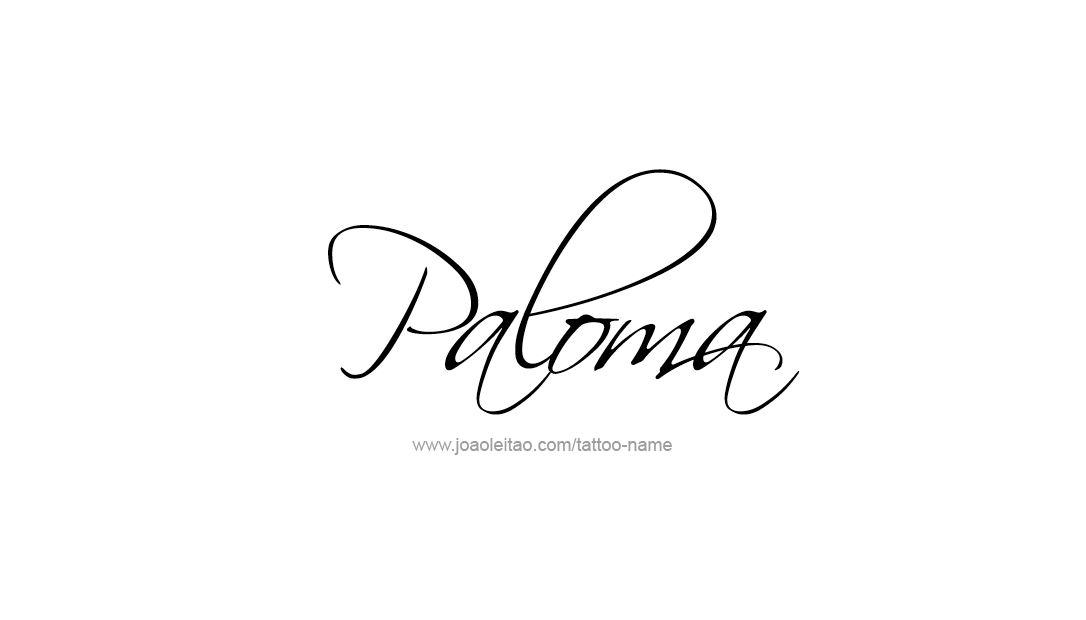 Tattoo Design Name Paloma   