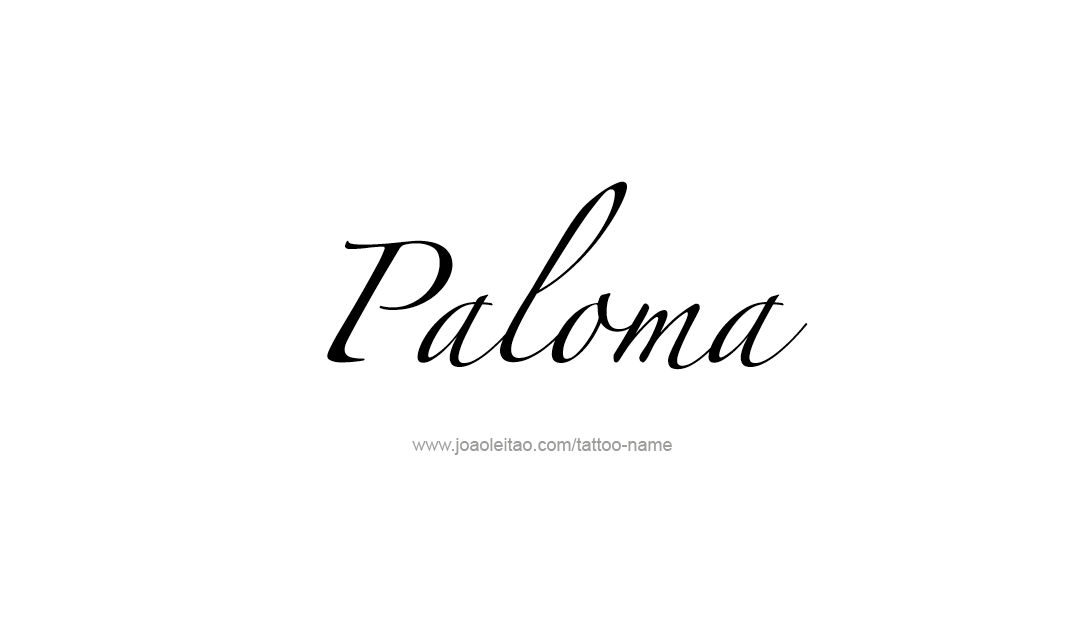 Tattoo Design Name Paloma   