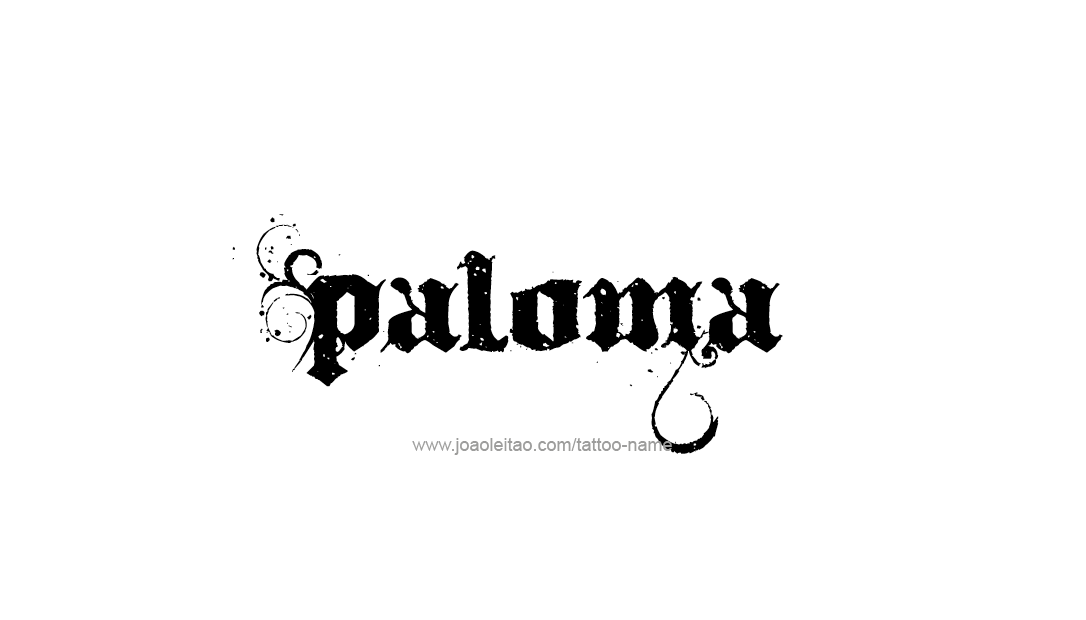 Tattoo Design Name Paloma   