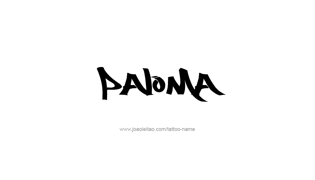 Tattoo Design Name Paloma   